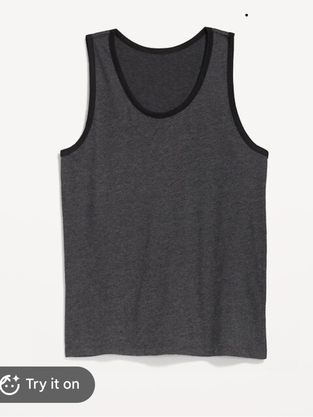 Old Navy Men’s Classic Tank Top Grey / Black MEDIUM